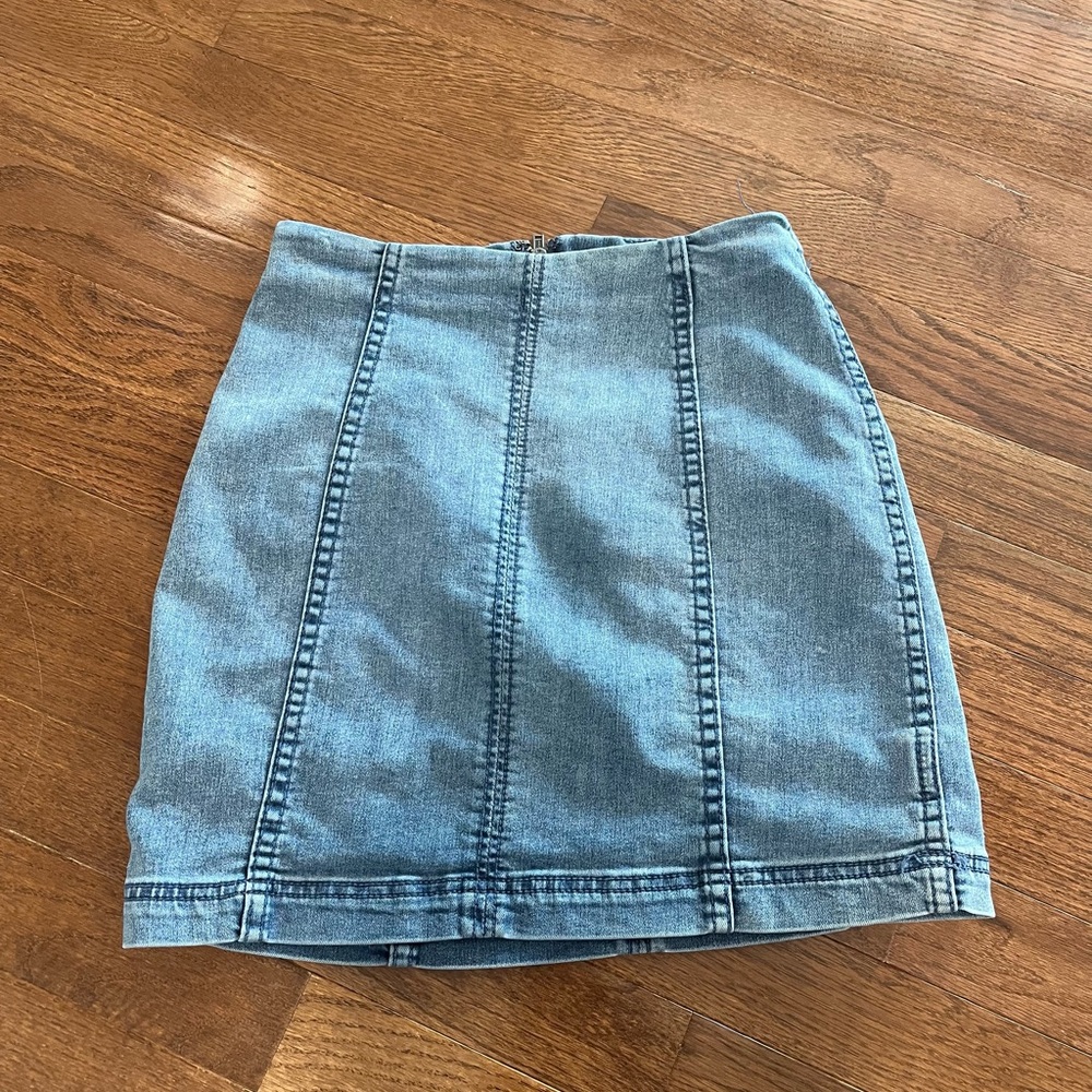Free People Modern Femme Denim Mini Skirt